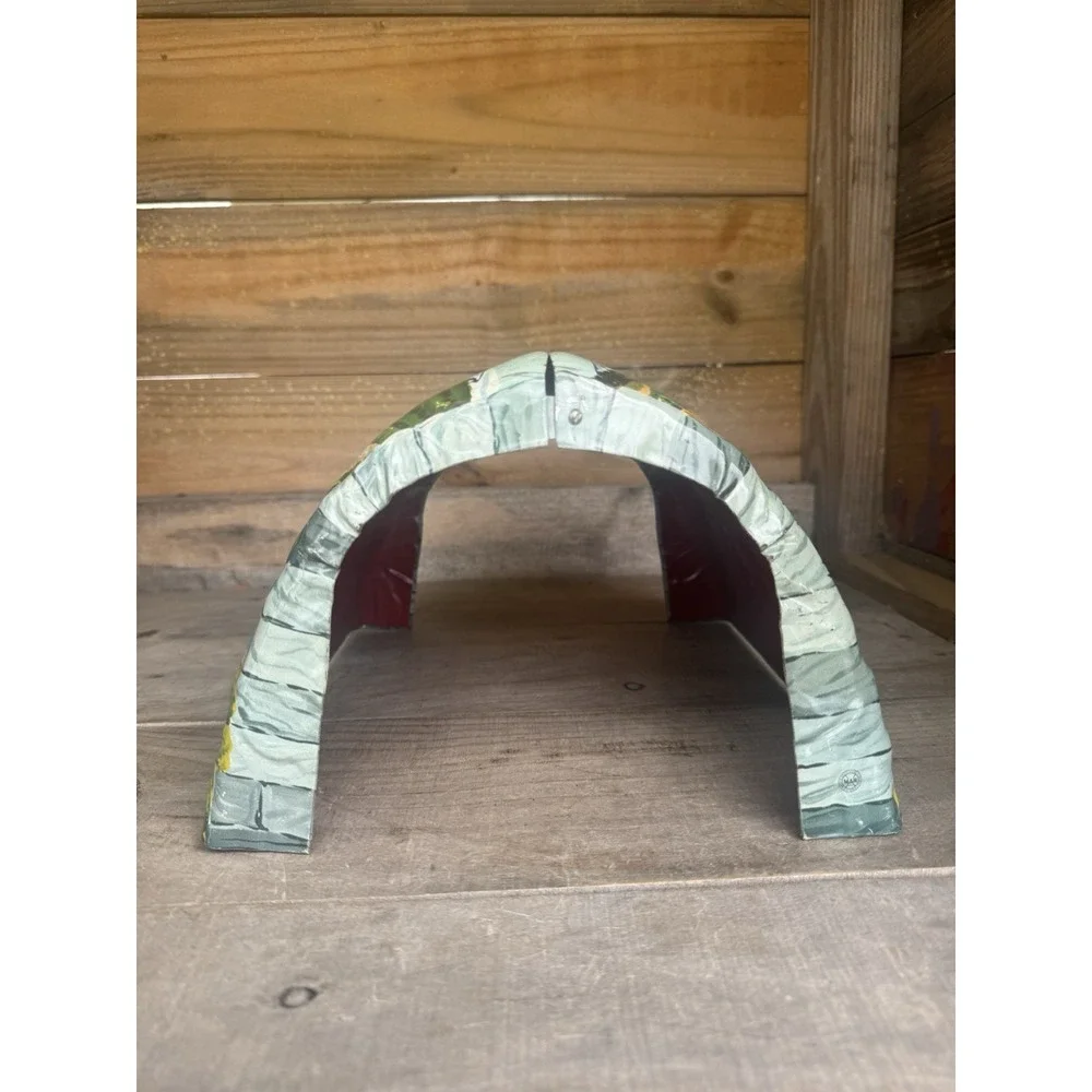 Vintage Marx Tin Litho Model Train Tunnel O Scale Folding‎ Railroad RR Tunnel